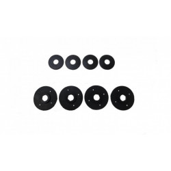 Set de 4 fixări circulare cu margine înălțată