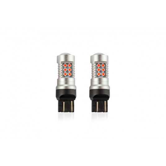 Becuri LED CANBUS T20 21/5W 12V/24V rosu