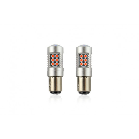 Becuri LED CANBUS (P21/5W) 12V/24V roșu