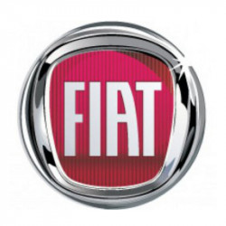 Autocolante din rășină 3D Fiat roșu 4buc