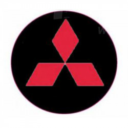 Autocolante cu rășină 3D Mitsubishi 4buc roșu
