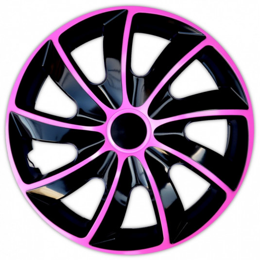 Capace 15 inchi roz-negru