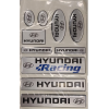 Set 10 autocolante din rășină marca Hyundai