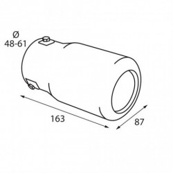 Difuzor evacuare (Ø evacuare până la 61mm) TS-63