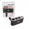 Tripla priză permite în automobil conectarea a trei consumatori la o priză standard de aprindere și conectare USB.