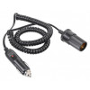 Cablu de prelungire pentru priză de tigară de automobil 12V sau 24 V. Cablul este echipat cu o priză de calitate cu siguranță încorporată.