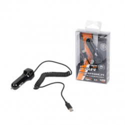 Încărcător tip C 2.1A cu USB 12/24V