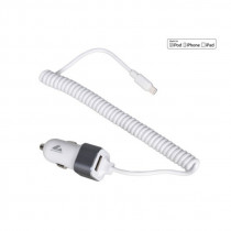 Încărcător cablu Lightning+USB 12/24V
