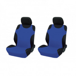 Huse auto Tricou față din bumbac - albastru 2buc