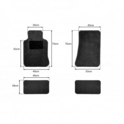 Covoare auto textile, universale TEX-3