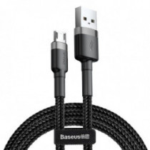 Cablu USB la micro USB Cafule 1.5A 200 cm black&gray