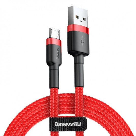 Cablu USB la micro USB BASEUS Cafule 1,5A 200cm roșu
