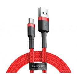 Cablu USB la USB-C BASEUS Cafule 1,5A 100cm roșu