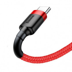 Cablu USB la USB-C BASEUS Cafule 1,5A 100cm roșu