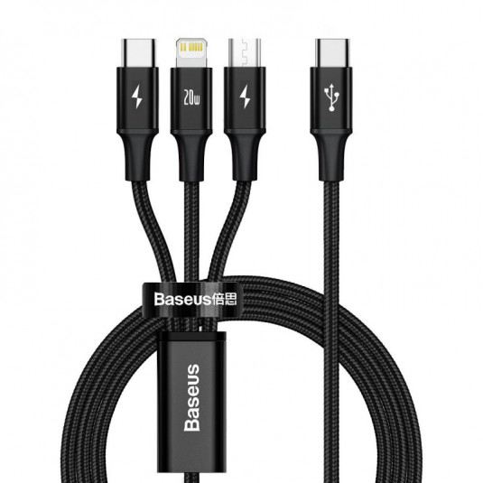 Cablu USB-C Baseus 3 în 1 Baseus