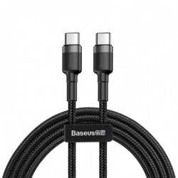 Cablu USB-C la USB-C BASEUS Cafule PD 2.0, QC 3.0, 60W, 200 cm