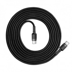 Cablu USB-C la USB-C BASEUS Cafule PD 2.0, QC 3.0, 60W, 200 cm