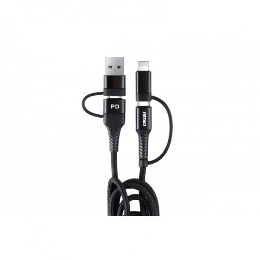Cablu multi USB C-USB C iOS USB A FullLINK 100cm UC-15