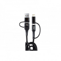 Cablu multi USB C-USB C iOS USB A FullLINK 100cm UC-15