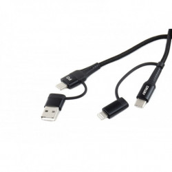 Cablu multi USB C-USB C iOS USB A FullLINK 100cm UC-15