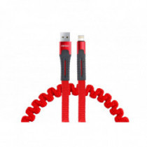 Cablu spiralat USB+Apple lightning 120cm FullLINK UC-13