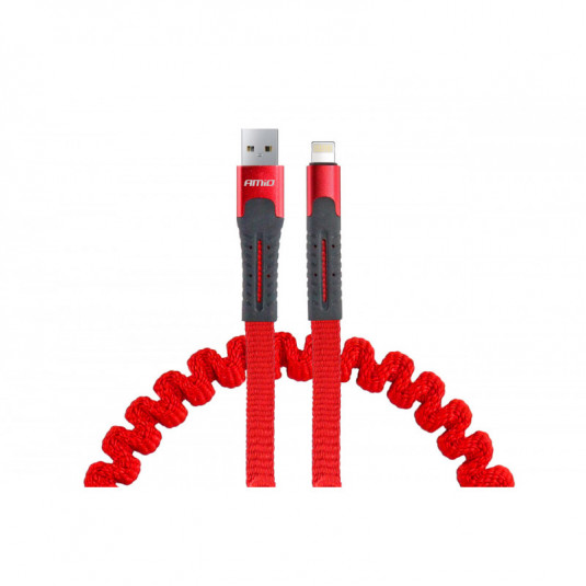Cablu spiralat USB+Apple lightning 120cm FullLINK UC-13