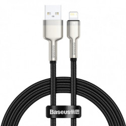 Cablu USB Lightning Baseus Cafule, negru 2,4A 100 cm