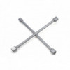 Cheie practica in cruce pentru roti. Cheia pentru roti este potrivita pentru strangerea si slabirea usoara a piulitelor rotilor cu dimensiunile 17, 19, 21 si 23 mm. Asistent excelent pentru schimbarea rotilor, care va faciliteaza foarte mult ...