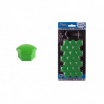 Set de capace pentru șuruburi de roți 19 mm - verzi