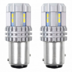 Becuri LED CANBUS 3020 22SMD UltraBright 1157 BAY15D P21/5W Alb 12V/24V