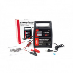 Încărcător AMiO pentru baterii auto/moto 8A, 12V SBC-8A