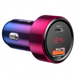 Încărcător auto BASEUS Magic USB + USB-C QC 4.0 PD 45W