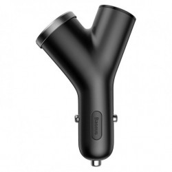 Încărcător auto BASEUS Y Tip 2xUSB 3,4A 40W negru