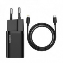 Încarcător USB-C Baseus Super Si Quick Charger 1C 20W cu cablu Lightning 100 cm