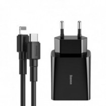 Încărcător USB-C PD Baseus Mini, Power Delivery 18W cu cablu Lightning 100 cm