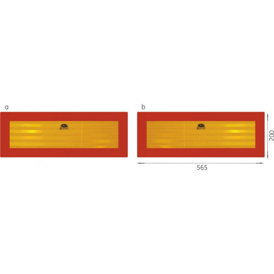 Plăci reflectorizante TW-P2 / RR 101-01W-71 (2 buc.)