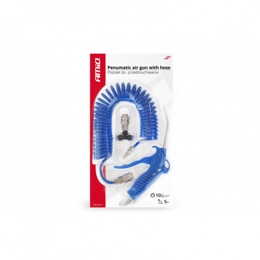 Furtun pneumatic cu pistol si conectori 10ATM