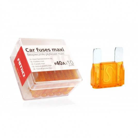 Siguranțe auto MAXI carcasă 10buc 40A