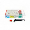 Carcasa Standard de calitate pentru siguranțe pentru protejarea instalațiilor electrice de deteriorare. Tip siguranță: Standard Conținut set: 10x5A, 10x7.5A, 20x10A, 10x15A, 10x20A, 10x25A, 10x30A, clește ...