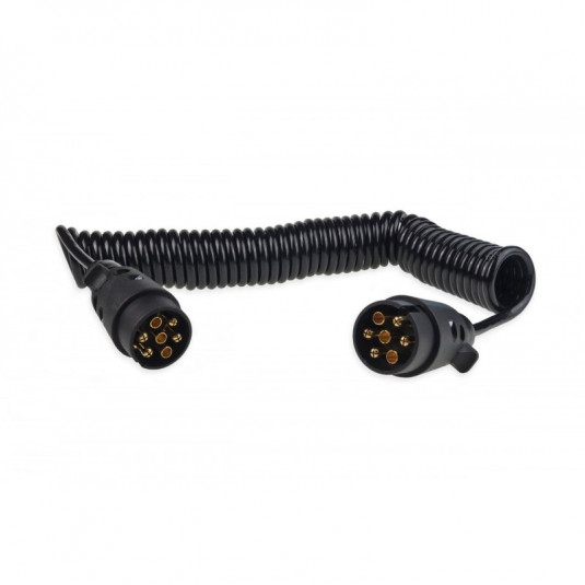 Cablu spiralat 7 pini 12V 6 m