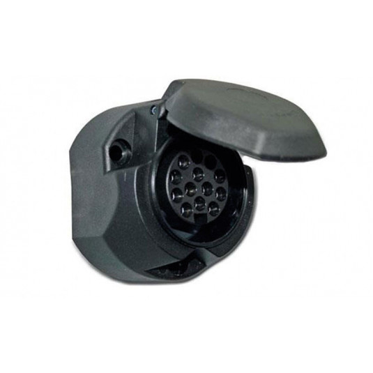 Cuplă cărucior tractare din plastic 13 PINI