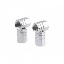 Capace ventil aluminiu argintii 4 buc