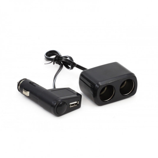 Splitter pentru aprindere auto + USB SOC1