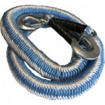 Frânghie de tracțiune elastică cu 2 carabiniere 1450-2500 kg