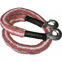 Cablu de remorcare elastic cu 2 carabiniere 2500-3500 kg