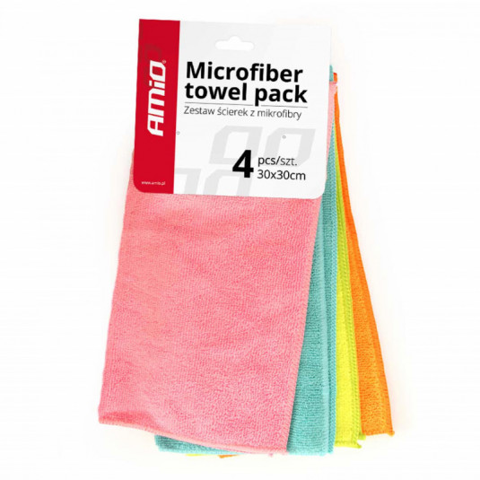 Set de lavete din microfibră 30x30cm Cwash-02 4buc