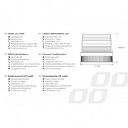 Far LED stroboscopic AMiO 24V