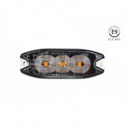 Iluminare de avertizare portocalie 3x3W LED R65 R10 12/24V IP67