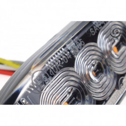 Iluminare de avertizare portocalie 3x3W LED R65 R10 12/24V IP67