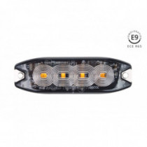 Iluminare de avertizare portocalie 4x3W LED R65 R10 12/24V IP67